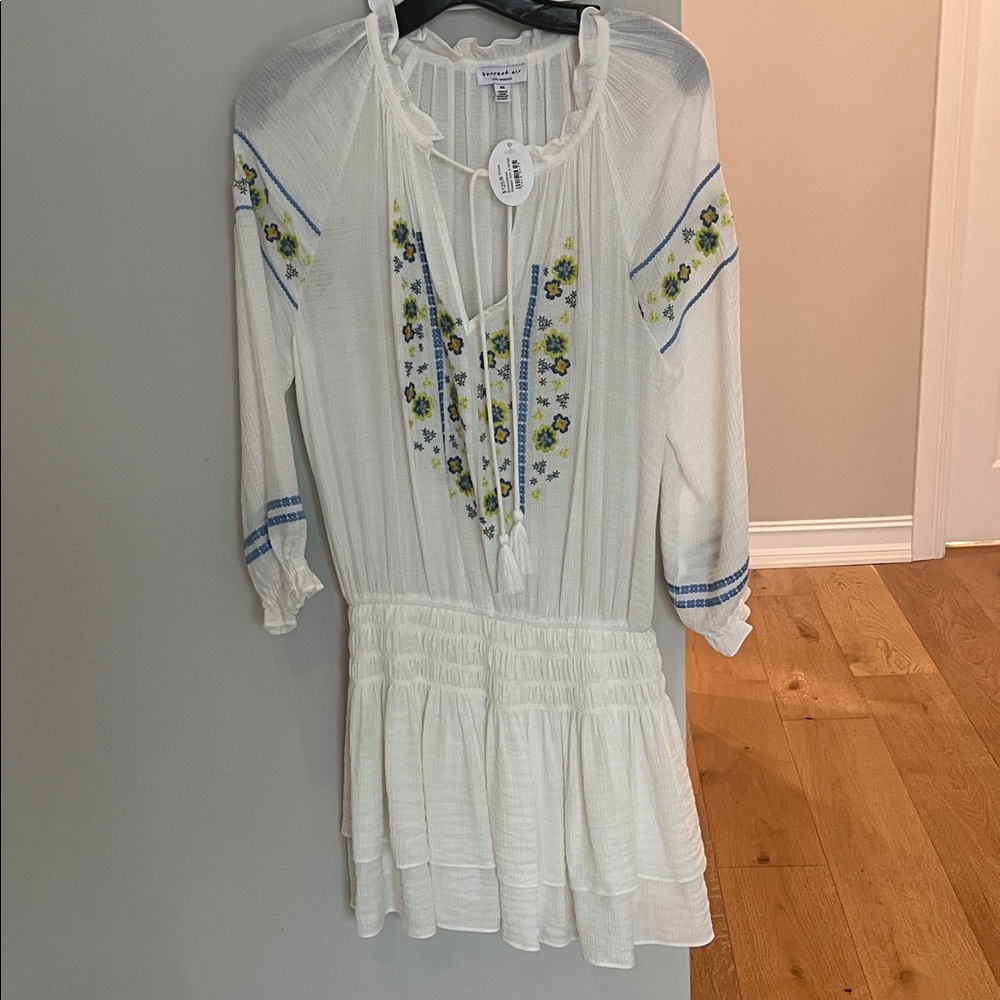 Current Air White Pleated Dress